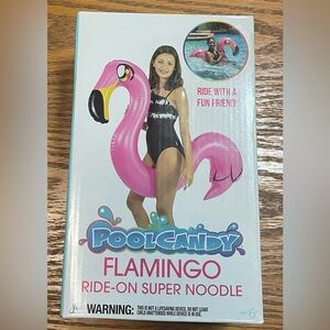 Pool Candy Flamingo Ride-On Super Noodle